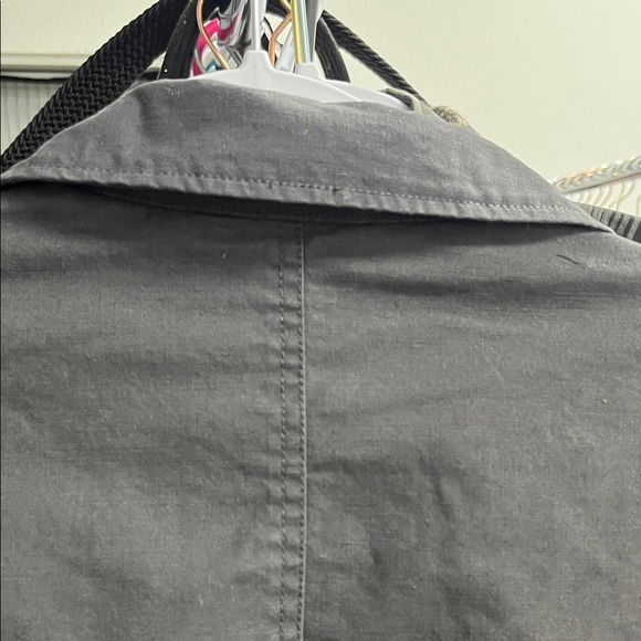 Lucky Brand Charcoal Bomber Jacket with Orange Lining - Picture 6 of 8